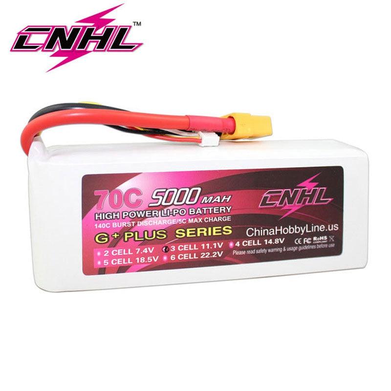 CNHL Lipo Battery For FPV Drone - 3S 4S 6S 11.1V 14.8V 22.2V 5000mAh 70C G+PLUS With XT90 Plug For RC Car Boat Airplane Helicopter 4 CNHL Lipo Battery For FPV Drone - 3S 4S 6S 11.1V 14.8V 22.2V 5000mAh 70C G+PLUS With XT90 Plug For RC Car Boat Airplane Helicopter — изображение 4