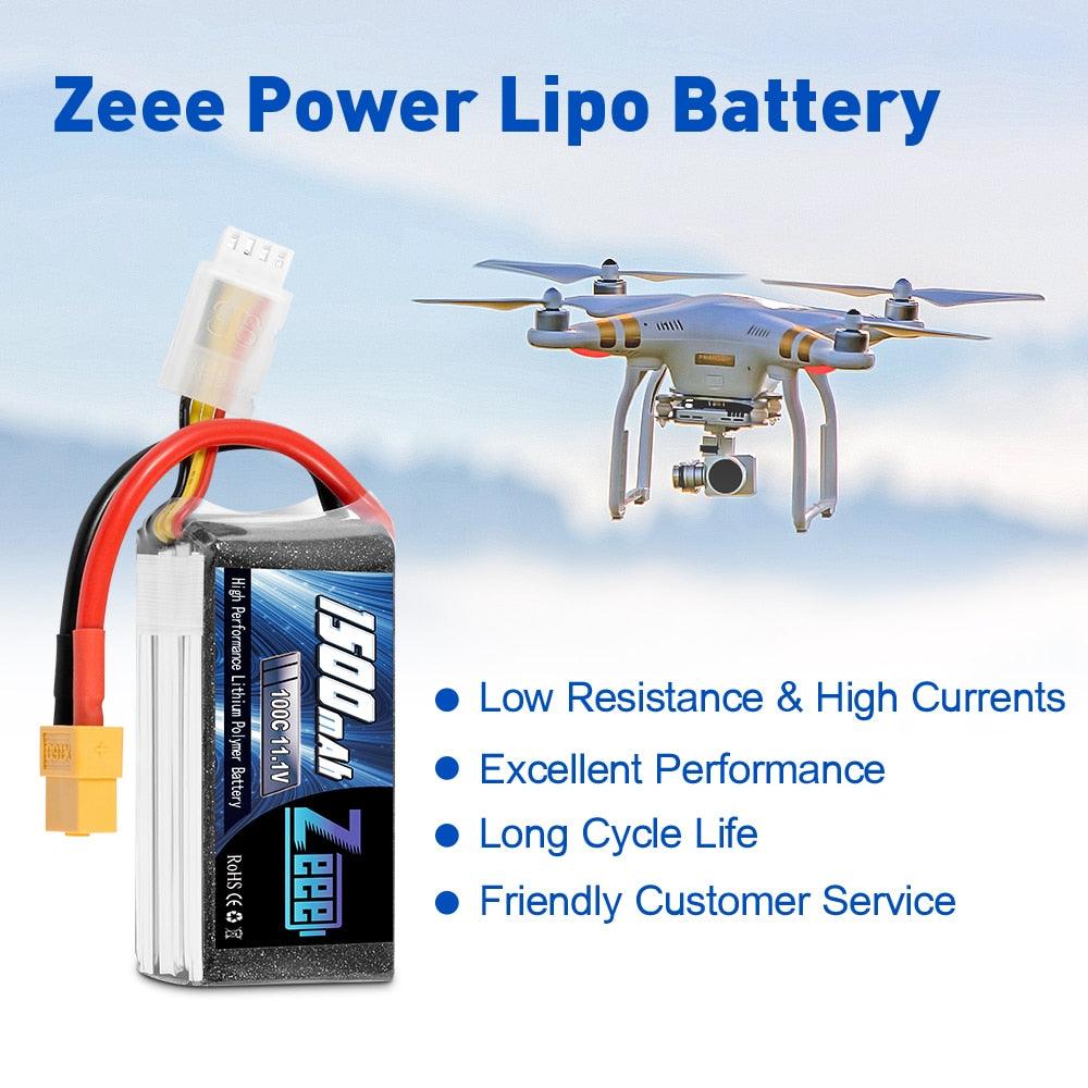 2units Zeee 11.1V 1500mAh 100C 3S Lipo Battery with XT60 Plug Softcase RC Battery for RC Quad Drone RC Car Truck Airplane FPV Battery 3 2units Zeee 11.1V 1500mAh 100C 3S Lipo Battery with XT60 Plug Softcase RC Battery for RC Quad Drone RC Car Truck Airplane FPV Battery — изображение 3