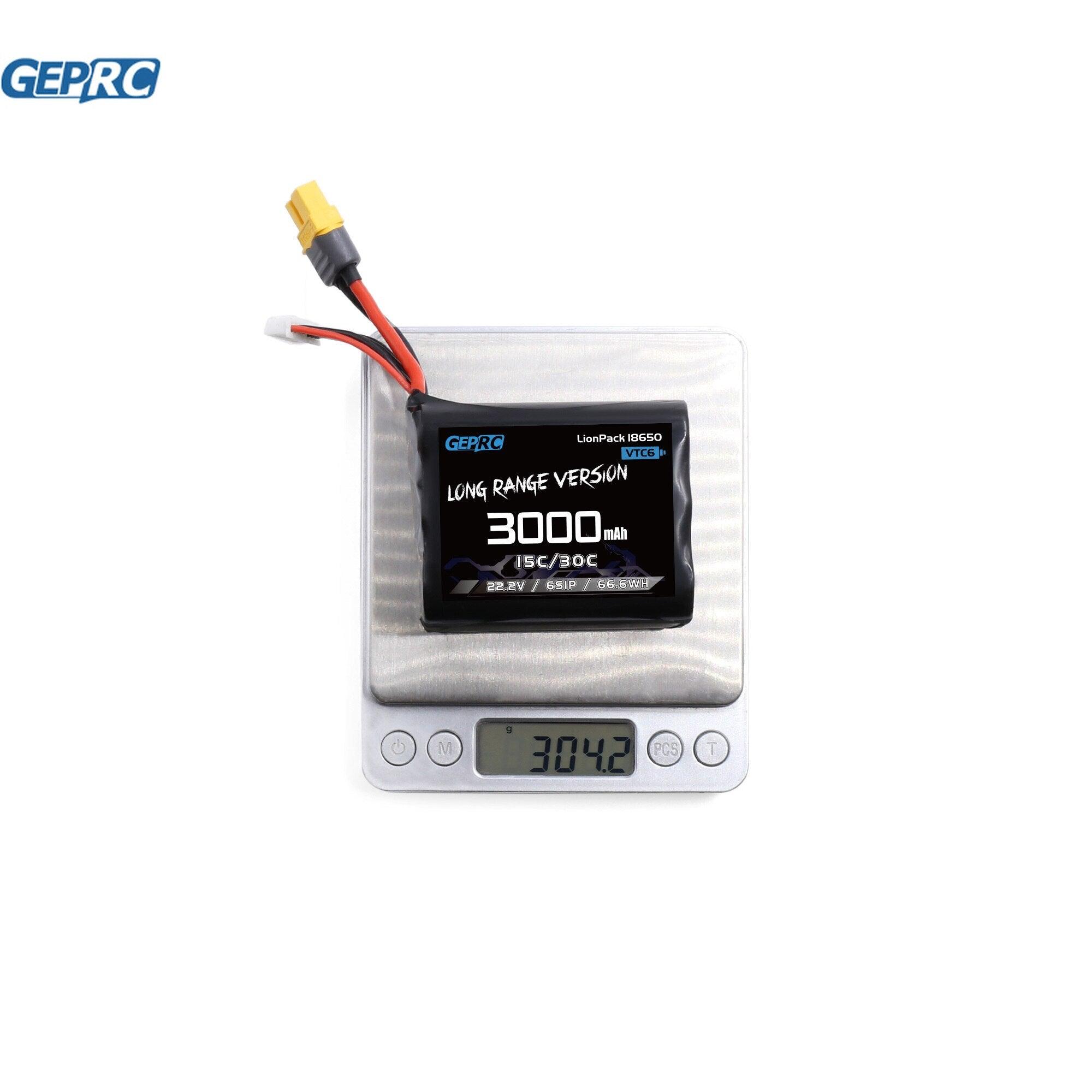 GEPRC VTC6 3000mAh Battery - 18650 6S1P Battery with XT30 XT60 Plug For RC FPV Freestyle Quadcopter FPV Drone Battery 4 GEPRC VTC6 3000mAh Battery - 18650 6S1P Battery with XT30 XT60 Plug For RC FPV Freestyle Quadcopter FPV Drone Battery - Image 4