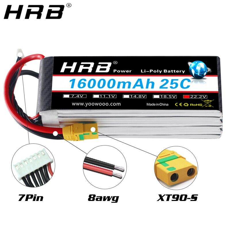 HRB Lipo 6S Battery 16000mah - 22.2V AS150 XT150 XT90 XT90-S Deans T XT60 EC5 RC Multicopter Airplane Helicopter Skateboard Parts 11 HRB Lipo 6S Battery 16000mah - 22.2V AS150 XT150 XT90 XT90-S Deans T XT60 EC5 RC Multicopter Airplane Helicopter Skateboard Parts - Image 11