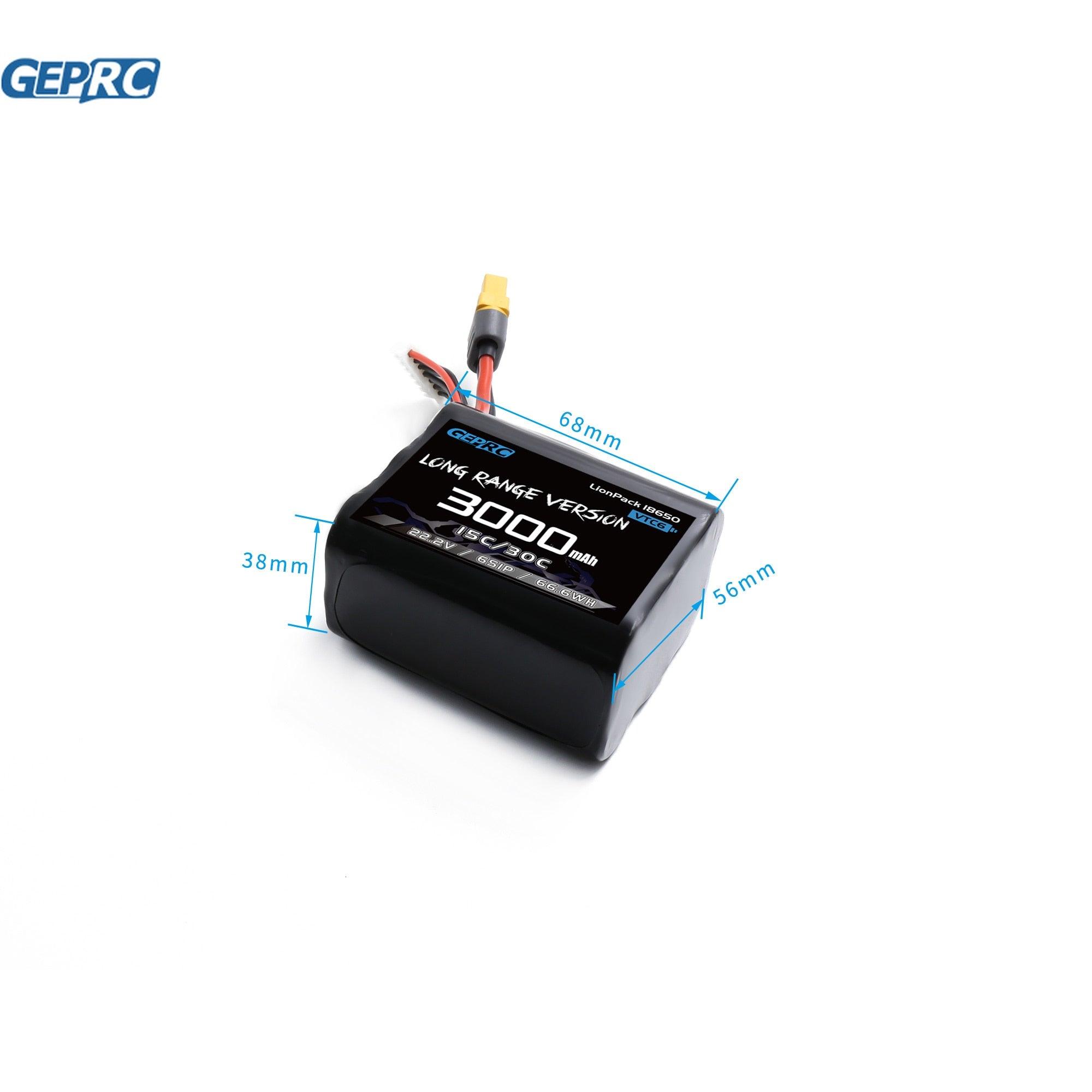 GEPRC VTC6 3000mAh Battery - 18650 6S1P Battery with XT30 XT60 Plug For RC FPV Freestyle Quadcopter FPV Drone Battery 3 GEPRC VTC6 3000mAh Battery - 18650 6S1P Battery with XT30 XT60 Plug For RC FPV Freestyle Quadcopter FPV Drone Battery - Image 3