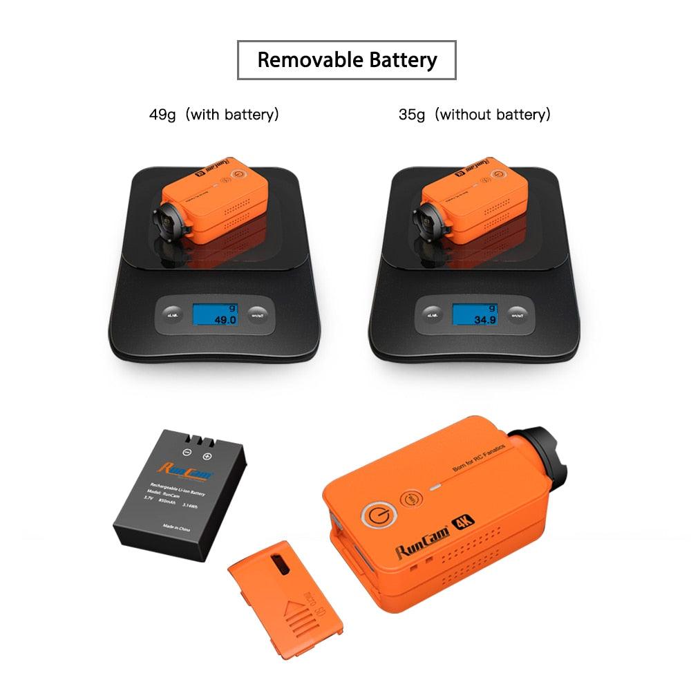 RunCam2 Camera - 4K HD FPV Sports Action Long Range Drone Camera Wing Video Recorder for Quadcopter Accessories 5 RunCam2 Camera - 4K HD FPV Sports Action Long Range Drone Camera Wing Video Recorder for Quadcopter Accessories - Image 5