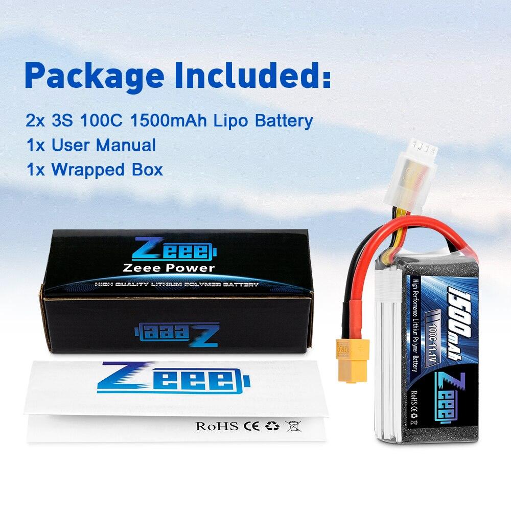 2units Zeee 11.1V 1500mAh 100C 3S Lipo Battery with XT60 Plug Softcase RC Battery for RC Quad Drone RC Car Truck Airplane FPV Battery 4 2units Zeee 11.1V 1500mAh 100C 3S Lipo Battery with XT60 Plug Softcase RC Battery for RC Quad Drone RC Car Truck Airplane FPV Battery — изображение 4