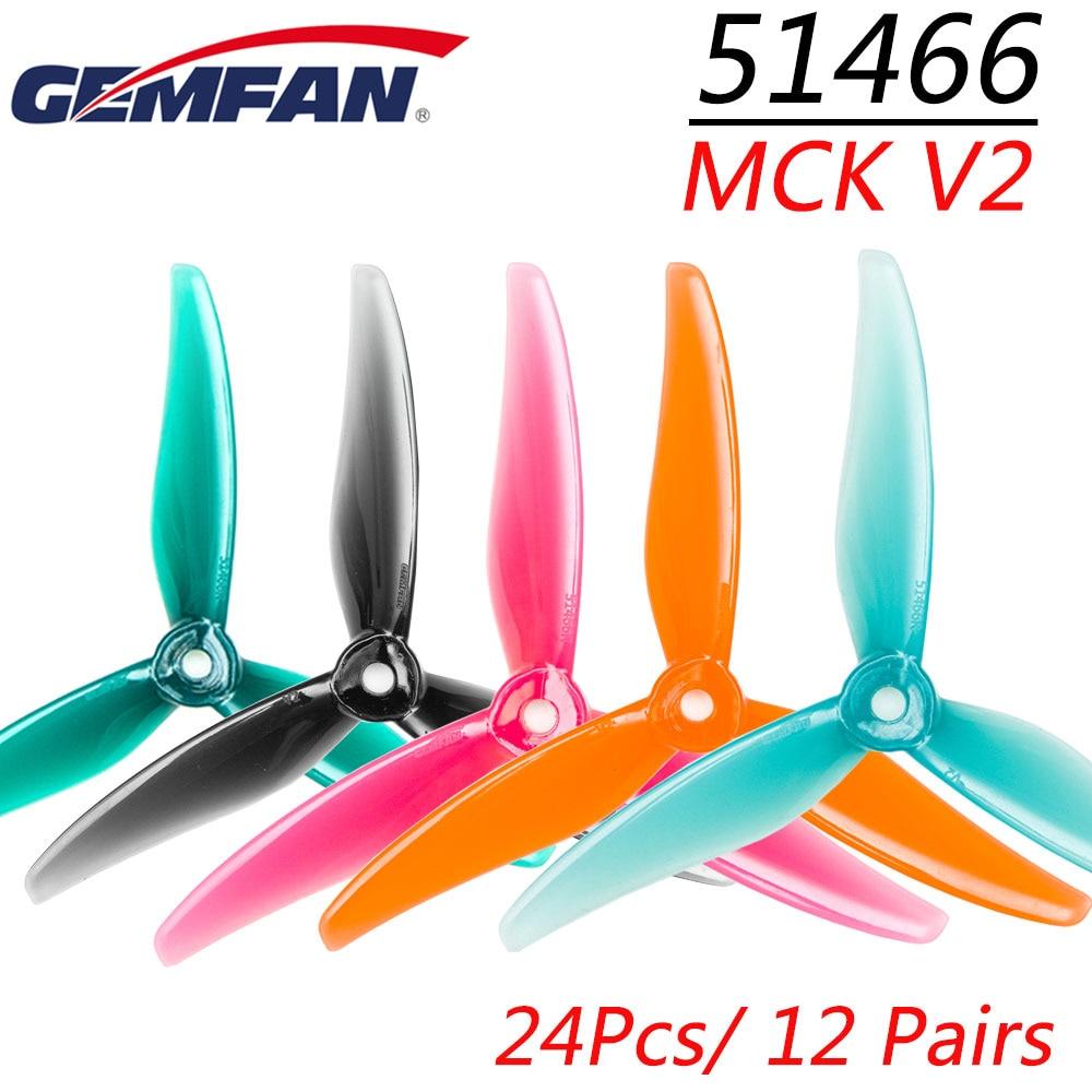24pcs/12 pairs Gemfan 51466 V2 5inch 3 Blade/tri-blade Propeller Props CW CCW Brushless Motor FPV Propeller For FPV Racing Drone 1 24pcs/12 pairs Gemfan 51466 V2 5inch 3 Blade/tri-blade Propeller Props CW CCW Brushless Motor FPV Propeller For FPV Racing Drone
