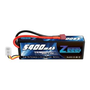 1/2units Zeee 5400mAh 80C 2S 7.4V Lipo Battery - Hardcase with Deans Plug RC Lipo Battery for RC Car Boat Truck Drone Helicopter FPV Battery