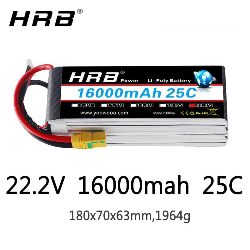 HRB Lipo 6S Battery 16000mah - 22.2V AS150 XT150 XT90 XT90-S Deans T XT60 EC5 RC Multicopter Airplane Helicopter Skateboard Parts 2 HRB Lipo 6S Battery 16000mah - 22.2V AS150 XT150 XT90 XT90-S Deans T XT60 EC5 RC Multicopter Airplane Helicopter Skateboard Parts - Image 2