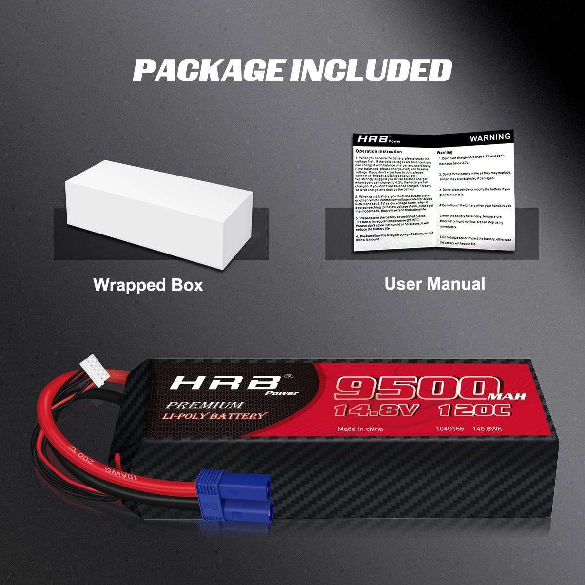 2PCS HRB RC Lipo 3S 4S 6S Battery - 9500mah 8000mah 150C 120C 50C 7000mah 6000mah 11.1V 14.8V 22.2V 7.4V Hard Case For RC Parts FPV Drone Airplane 4 2PCS HRB RC Lipo 3S 4S 6S Battery - 9500mah 8000mah 150C 120C 50C 7000mah 6000mah 11.1V 14.8V 22.2V 7.4V Hard Case For RC Parts FPV Drone Airplane - Image 4