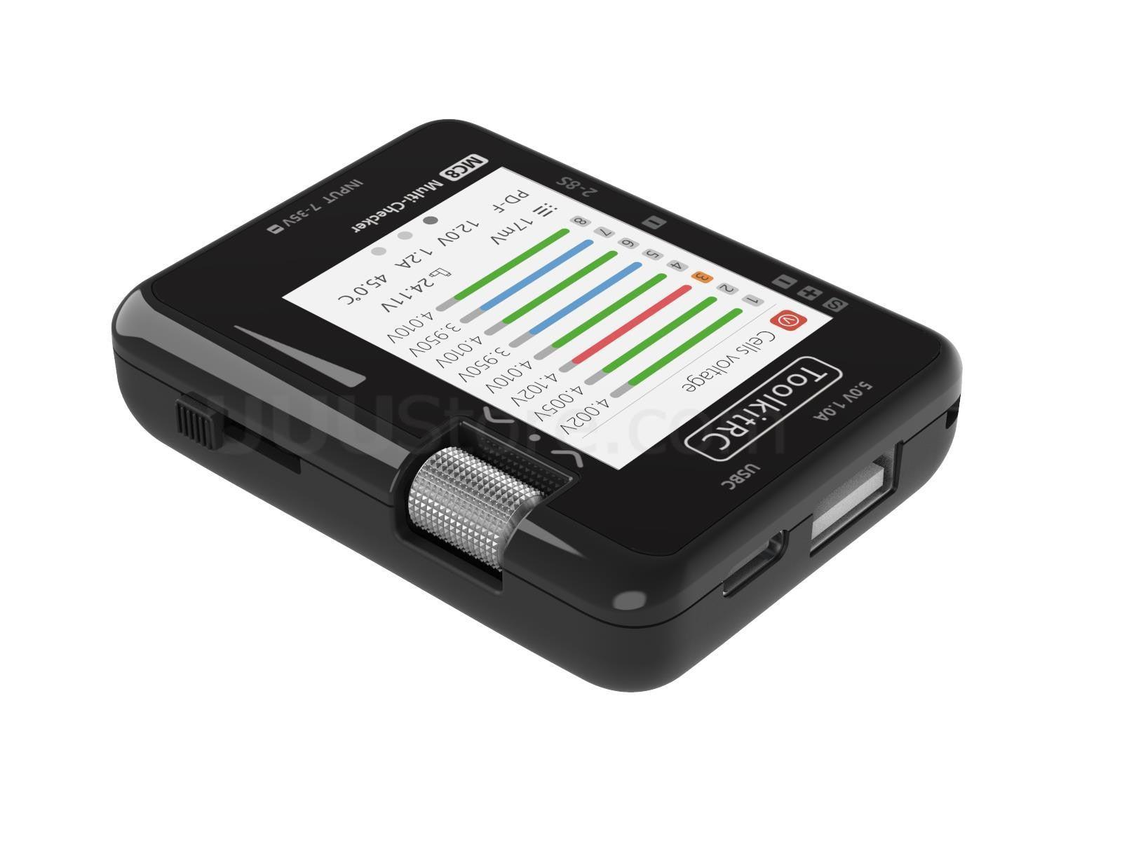 ToolkitRC MC8 - Smart Battery Multi-Checker Balancer Receiver Signal Tester Quick Charge Function For FPV Drone Helicopter 1 ToolkitRC MC8 - Smart Battery Multi-Checker Balancer Receiver Signal Tester Quick Charge Function For FPV Drone Helicopter