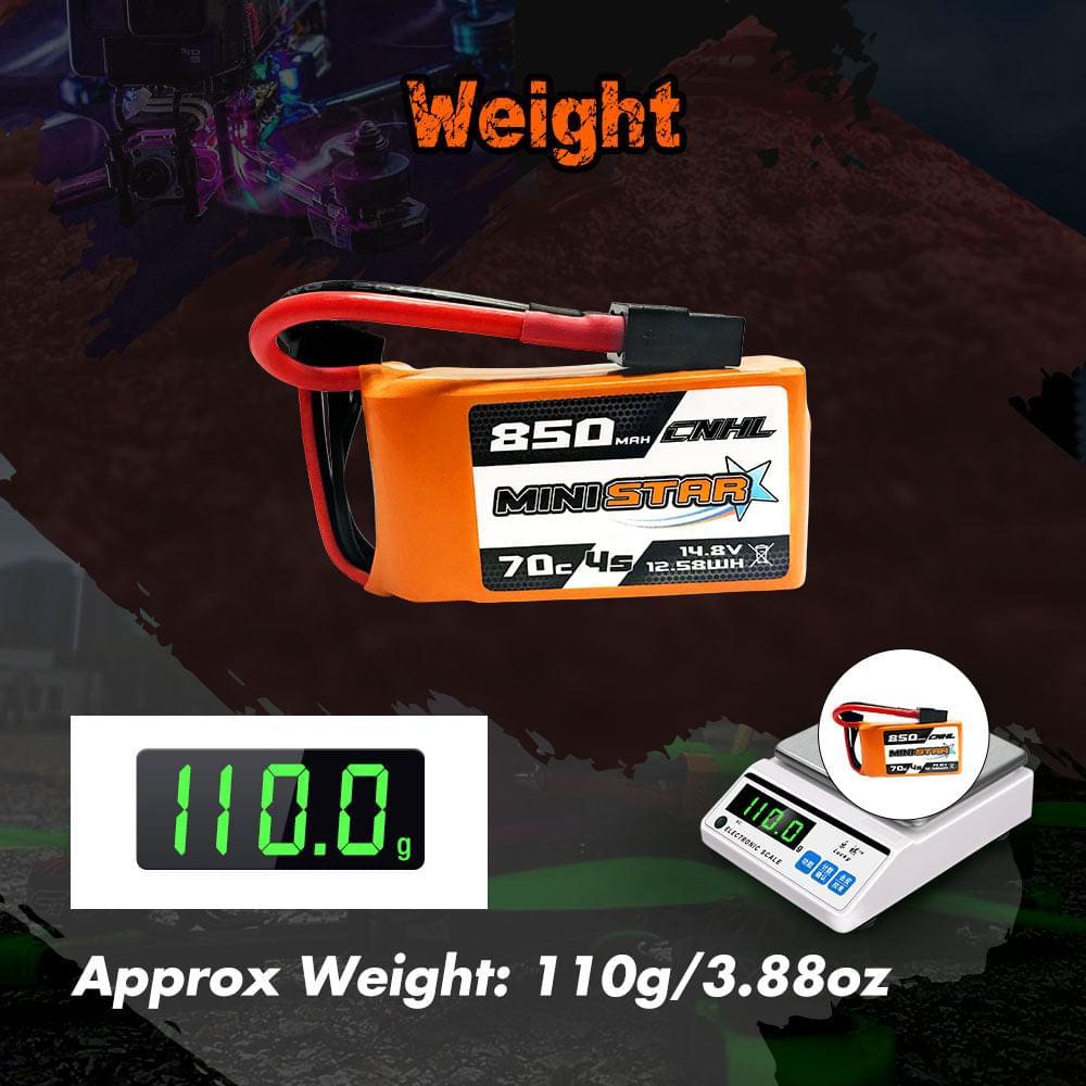 2/4PCS CNHL 4S 14.8V Lipo Battery for FPV - 850mAh 70C MiniStar Series With XT60 Plug For RC FPV Racing Drone Mini Quadcopter Airplane 8 2/4PCS CNHL 4S 14.8V Lipo Battery for FPV - 850mAh 70C MiniStar Series With XT60 Plug For RC FPV Racing Drone Mini Quadcopter Airplane — изображение 8