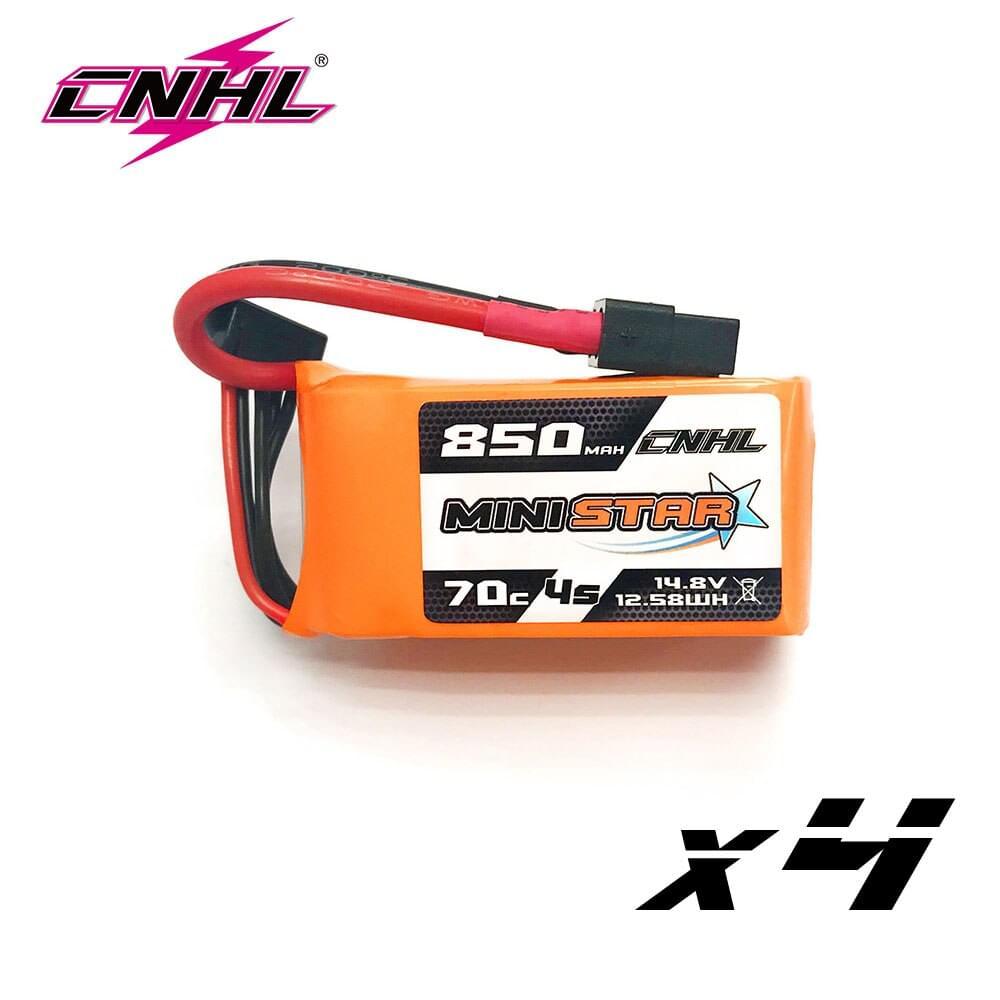 2/4PCS CNHL 4S 14.8V Lipo Battery for FPV - 850mAh 70C MiniStar Series With XT60 Plug For RC FPV Racing Drone Mini Quadcopter Airplane 4 2/4PCS CNHL 4S 14.8V Lipo Battery for FPV - 850mAh 70C MiniStar Series With XT60 Plug For RC FPV Racing Drone Mini Quadcopter Airplane — изображение 4