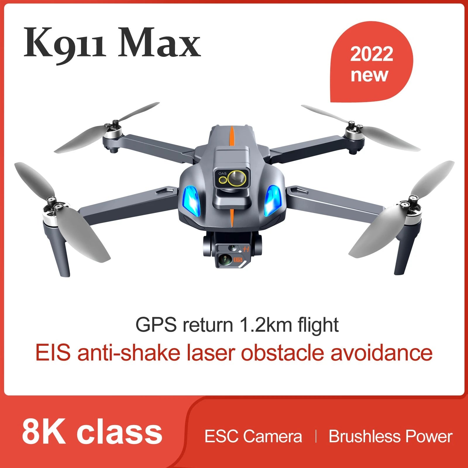 K911 max 8K HD Dual Camera Drone with Smart 360-Degree Laser Obstacle Avoidance Professional Camera Drone 2 K911 max 8K HD Dual Camera Drone with Smart 360-Degree Laser Obstacle Avoidance Professional Camera Drone - Image 2