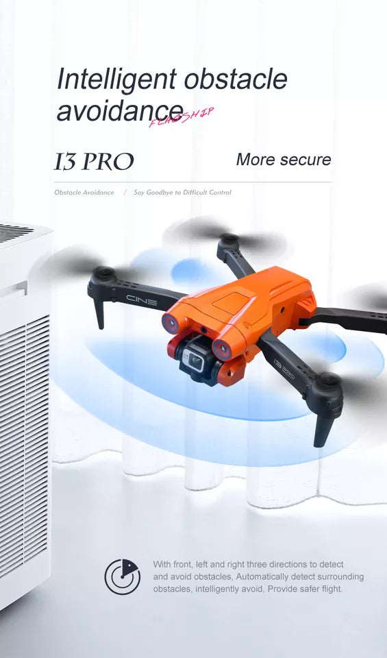 I3 Pro Drone - 4K HD Dual Camera Drones Obstacle avoidance with optical flow Quadcopter Christmas Toys Gift 3 I3 Pro Drone - 4K HD Dual Camera Drones Obstacle avoidance with optical flow Quadcopter Christmas Toys Gift - Image 3