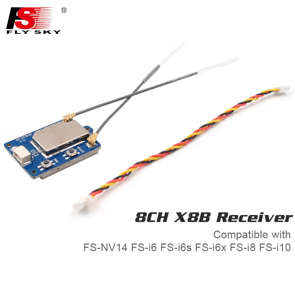 Flysky FS-X8B 8CH 2.4G Receiver - 4.0-8.4V PPM/i-BUS AFHDS 2A GFSK FHSS Receiver Compatible With FS-NV14 FS-i6 FS-i6s FS-i6x FS-i8 FS-i10 6 Flysky FS-X8B 8CH 2.4G Receiver - 4.0-8.4V PPM/i-BUS AFHDS 2A GFSK FHSS Receiver Compatible With FS-NV14 FS-i6 FS-i6s FS-i6x FS-i8 FS-i10 - Image 6