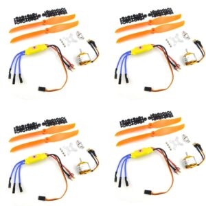 4Sets XXD A2212 A2208 Brushless Motor 930KV 1000KV 1400KV 2200KV 2600KV 1100KV 30A ESC Propeller Combo for RC Multirotors