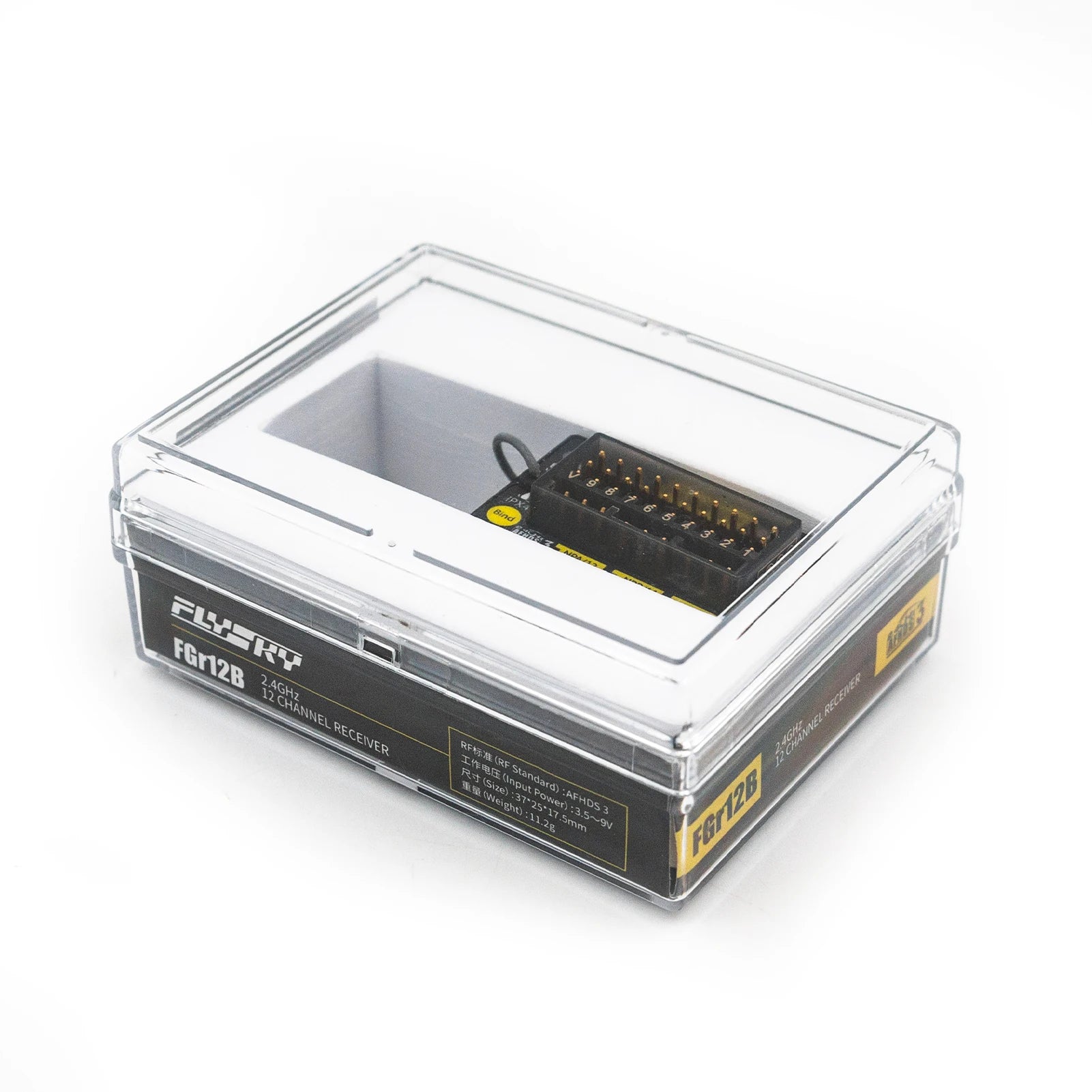 FLYSKY FGr12B 2.4GHz 12CH Receiver - PWM PPM Ibus for AFHDS3 Transmitters RF Modules PL18/ NB4 /NB4 Lite RC Car Boat Vehicle Parts 4 FLYSKY FGr12B 2.4GHz 12CH Receiver - PWM PPM Ibus for AFHDS3 Transmitters RF Modules PL18/ NB4 /NB4 Lite RC Car Boat Vehicle Parts — изображение 4