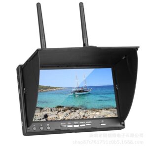 uuustore 7 Inch HD FPV Monitor - High Quality LCD5802S LS5802S 5802D 40CH Raceband 5.8G 7 Inch Diversity Receiver HD Monitor with Build-in Battery for FPV Drone