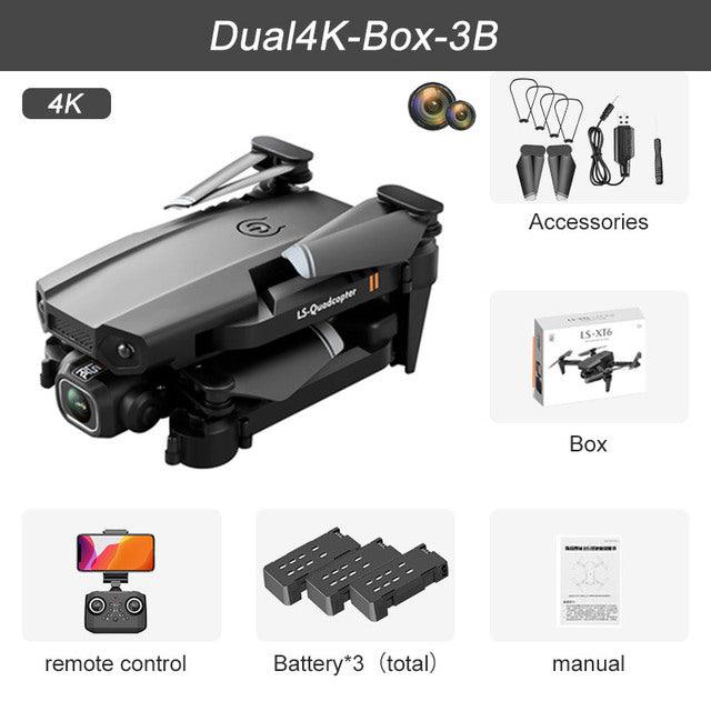 Ls XT6 Mini Drone - 4K 1080P HD Camera WiFi Fpv Air Pressure Altitude Hold Foldable Quadcopter RC Dron Kid Toy Boys GIfts 11 Ls XT6 Mini Drone - 4K 1080P HD Camera WiFi Fpv Air Pressure Altitude Hold Foldable Quadcopter RC Dron Kid Toy Boys GIfts - Image 11