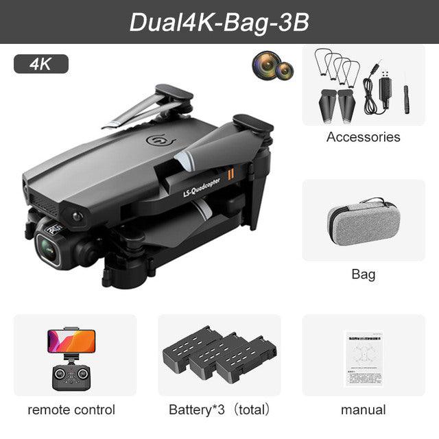 Ls XT6 Mini Drone - 4K 1080P HD Camera WiFi Fpv Air Pressure Altitude Hold Foldable Quadcopter RC Dron Kid Toy Boys GIfts 2 Ls XT6 Mini Drone - 4K 1080P HD Camera WiFi Fpv Air Pressure Altitude Hold Foldable Quadcopter RC Dron Kid Toy Boys GIfts - Image 2