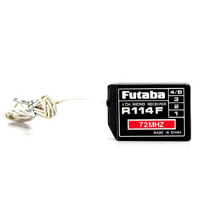 Futaba R114F-72H 72 MHz 4-Channel Micro Air Receiver For Park Flyers and Slow Fly Models