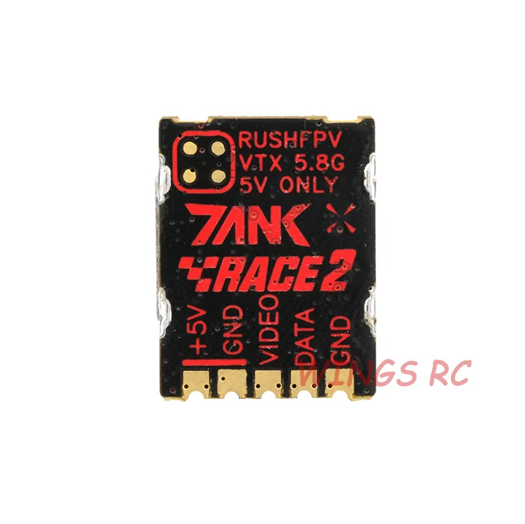 RUSH TANK RACE II VTX - 48CH PIT/25/50/200mW/MAX 5.8GHz Video Transmitter w/ Smart Audio 20x15mm 1.7g Stackable For FPV Racing Drone Micro Stacks 2 RUSH TANK RACE II VTX - 48CH PIT/25/50/200mW/MAX 5.8GHz Video Transmitter w/ Smart Audio 20x15mm 1.7g Stackable For FPV Racing Drone Micro Stacks - Image 2