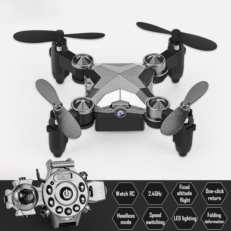 DH800 Drone - Gravity Sensing Flying RC Drone Foldable Mini Quadcopter 360 Degree Rotate Aerobatics Watch Design Remote Control Drone 8 DH800 Drone - Gravity Sensing Flying RC Drone Foldable Mini Quadcopter 360 Degree Rotate Aerobatics Watch Design Remote Control Drone - Image 8