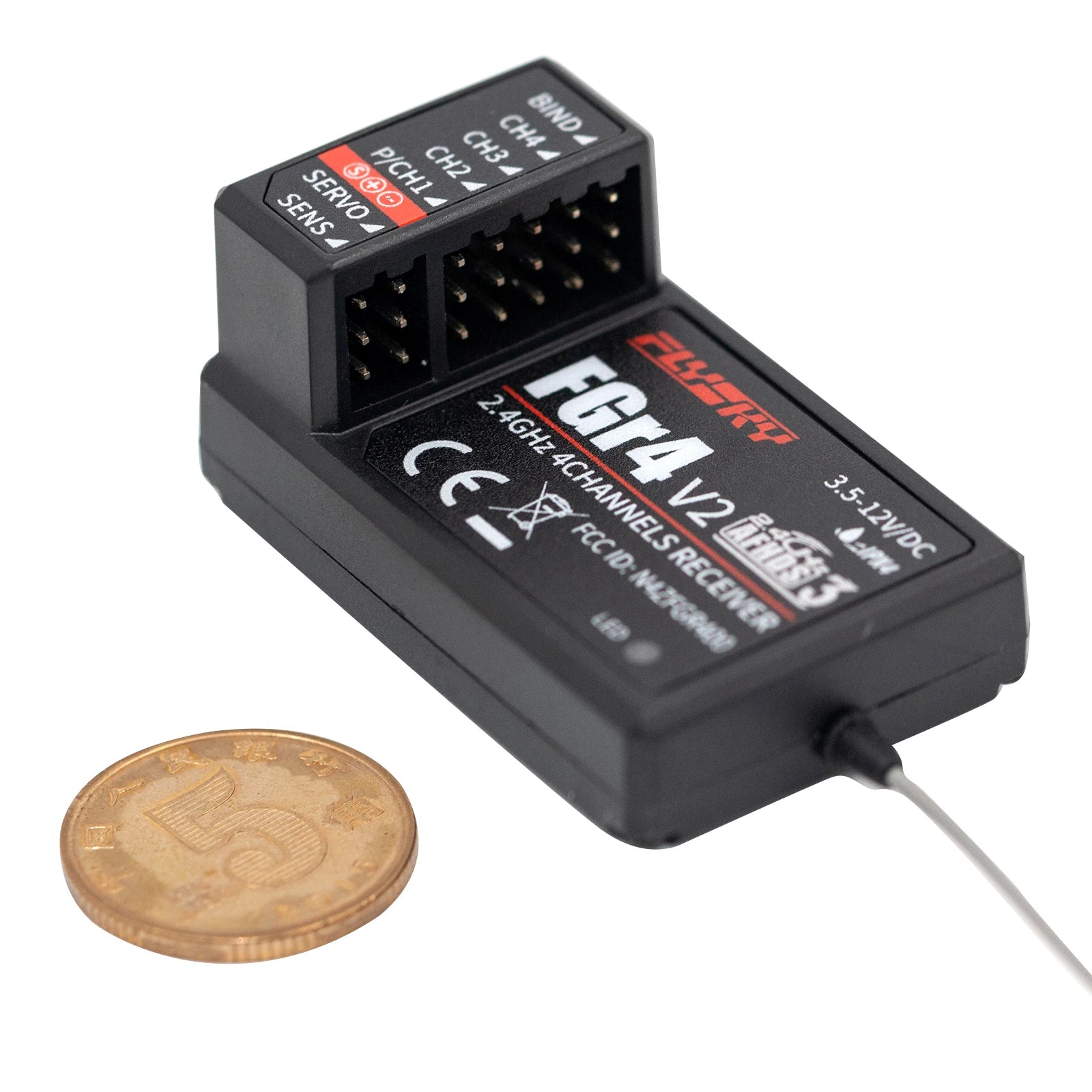 FlySky FS-FGR4 2.4Ghz 4CH Receiver - AFHDS3 for FlySky Noble FS-NB4 Transmitter 2 FlySky FS-FGR4 2.4Ghz 4CH Receiver - AFHDS3 for FlySky Noble FS-NB4 Transmitter — изображение 2