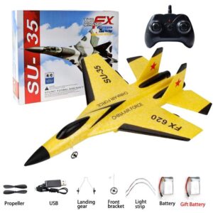 RC Foam Aircraft SU-35 Plane - 2.4G Radio Control Glider Remote Control Fighter Plane Glider Airplane Foam Boys Toys for Children
