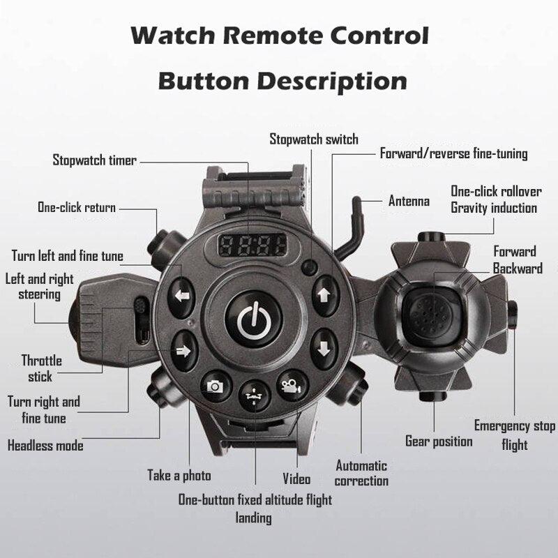 DH800 Drone - Gravity Sensing Flying RC Drone Foldable Mini Quadcopter 360 Degree Rotate Aerobatics Watch Design Remote Control Drone 4 DH800 Drone - Gravity Sensing Flying RC Drone Foldable Mini Quadcopter 360 Degree Rotate Aerobatics Watch Design Remote Control Drone - Image 4