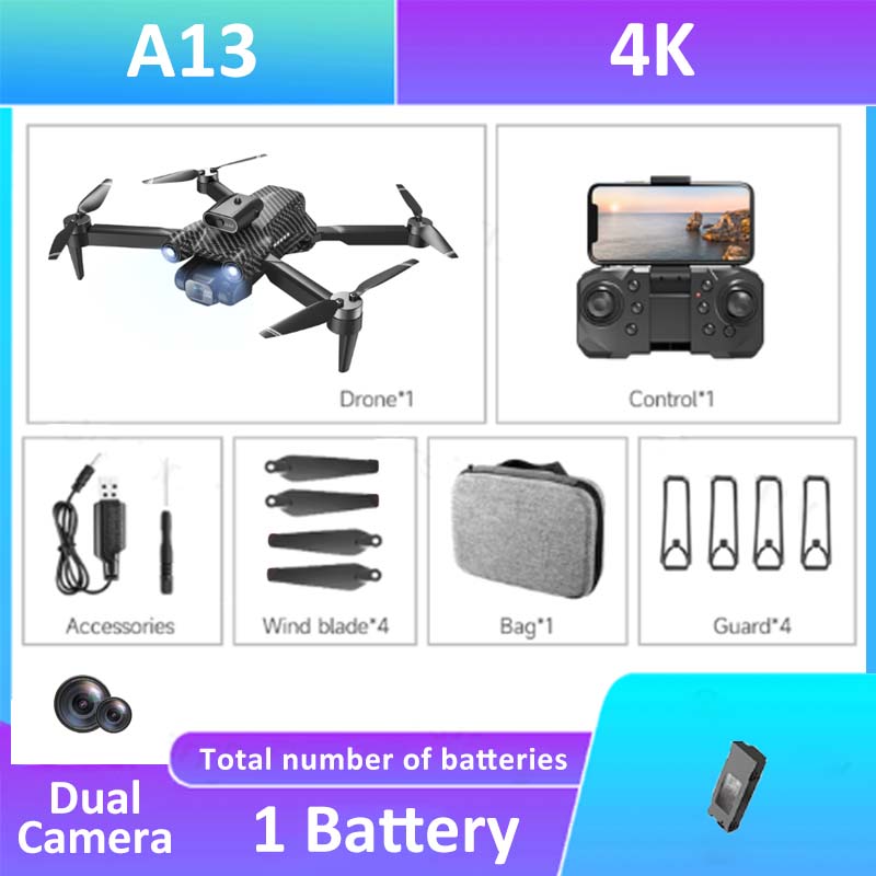 A13 Drone - 2023 New Professional Brushless Aerial Photography Obstacle Avoidance Quadcopter RC Foldable Helicopter Dron Gift 8 A13 Drone - 2023 New Professional Brushless Aerial Photography Obstacle Avoidance Quadcopter RC Foldable Helicopter Dron Gift - Image 8