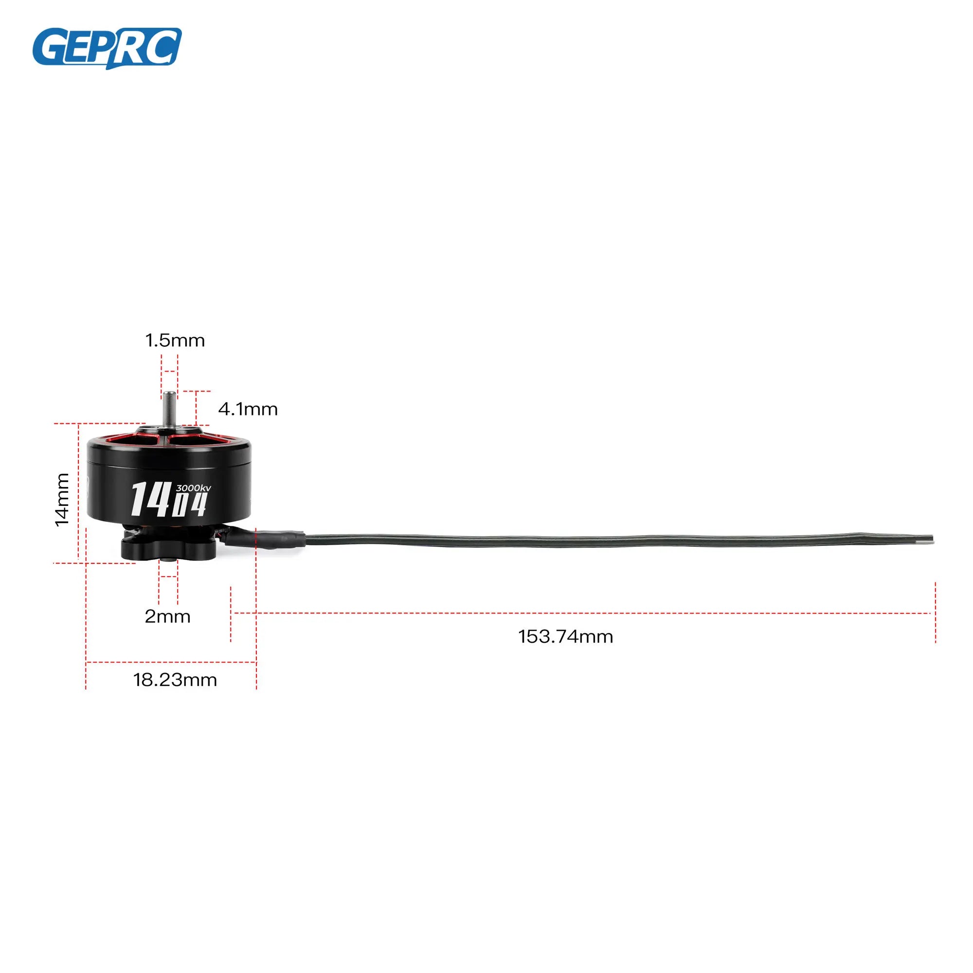 GEPRC SPEEDX2 1404 3000KV / 4600KV Motor Suitable for Tern-LR40 FPV Drones 2-inch 4-inch RC FPV Quadcopter Freestyle Drone 5 GEPRC SPEEDX2 1404 3000KV / 4600KV Motor Suitable for Tern-LR40 FPV Drones 2-inch 4-inch RC FPV Quadcopter Freestyle Drone - Image 5