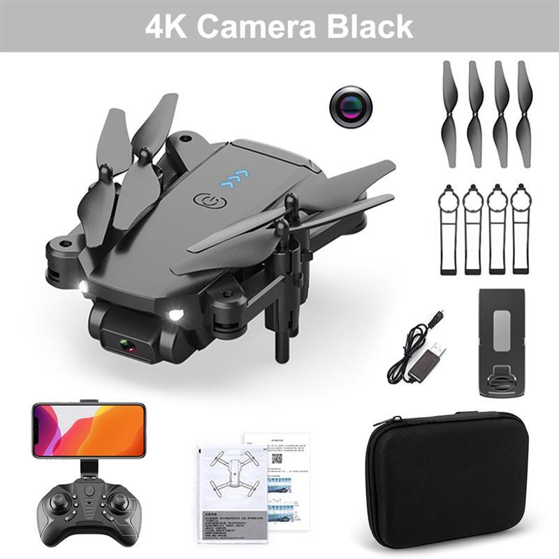 Q12 Drone - 4k HD Camera WiFi Fpv Air Pressure Altitude Hold Black And Gray drone Foldable RC Drones Toy 3 Q12 Drone - 4k HD Camera WiFi Fpv Air Pressure Altitude Hold Black And Gray drone Foldable RC Drones Toy - Image 3