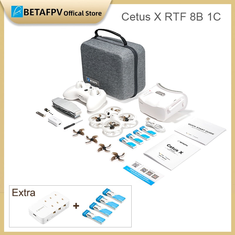 BETAFPV Cetus X - Brushless ELRS FPV Quadcopter BNF/ RTF LiteRadio 3 Radio Transmitter VR03 FPV Goggles C04 FPV Camera RC Drone 7 BETAFPV Cetus X - Brushless ELRS FPV Quadcopter BNF/ RTF LiteRadio 3 Radio Transmitter VR03 FPV Goggles C04 FPV Camera RC Drone - Image 7