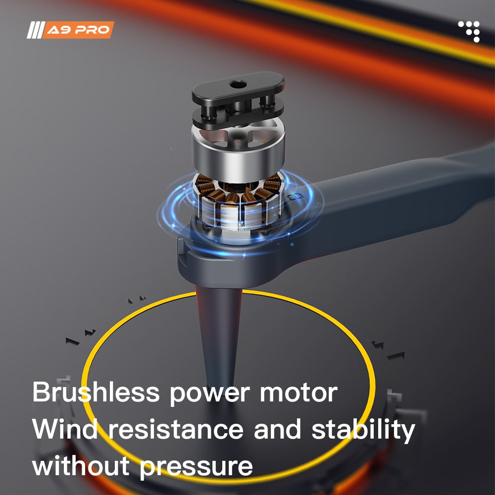 A9 PRO Drone - 2.4G WIFI FPV With 4K HD Camera 20min Flight Time Brushless Foldable ProfessionalRC Drone Quadcopter Toy 16 A9 PRO Drone - 2.4G WIFI FPV With 4K HD Camera 20min Flight Time Brushless Foldable ProfessionalRC Drone Quadcopter Toy - Image 16