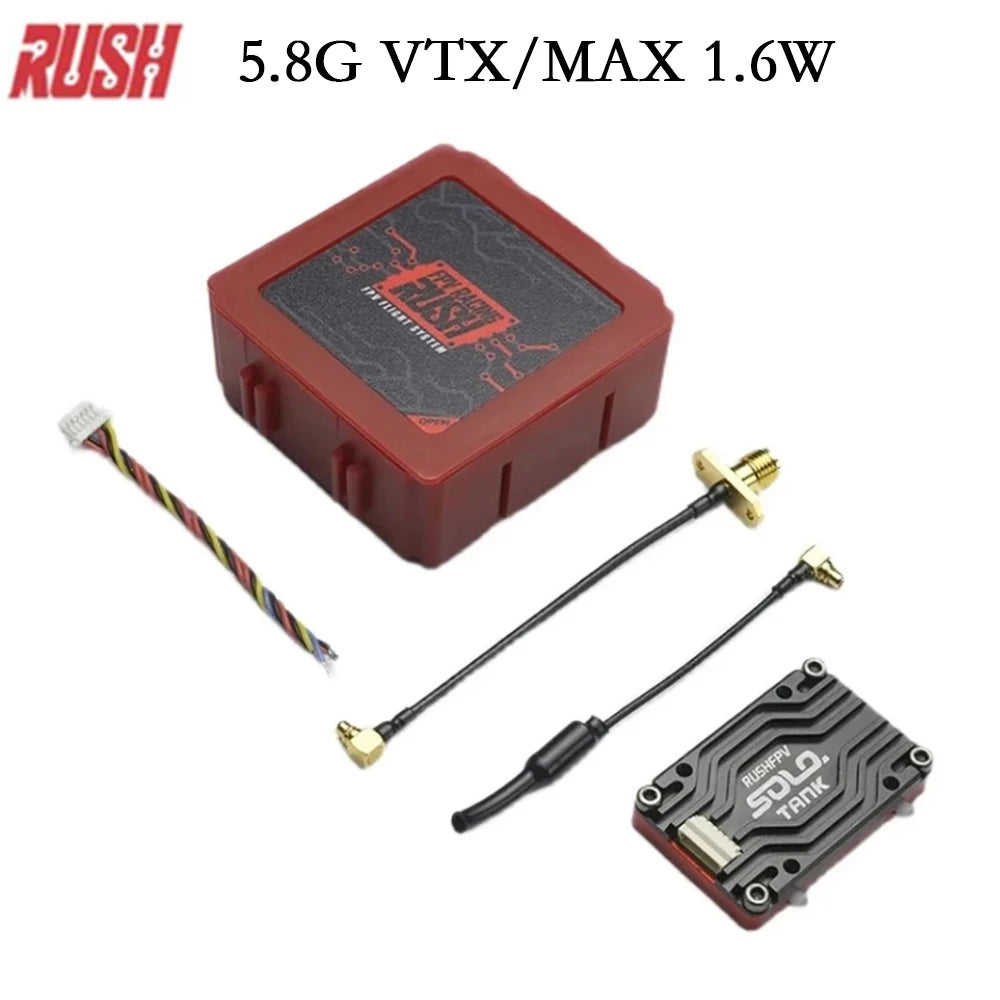 RUSHFPV RUSH TANK SOLO 1.6W 5.8G VTX - 5.8GHZ 48CH PitMode Pitmode 25mW 400mW 800mW 1600mW Adjustable 2-6S Microphone for FPV Long Range Drone 4 RUSHFPV RUSH TANK SOLO 1.6W 5.8G VTX - 5.8GHZ 48CH PitMode Pitmode 25mW 400mW 800mW 1600mW Adjustable 2-6S Microphone for FPV Long Range Drone - Image 4