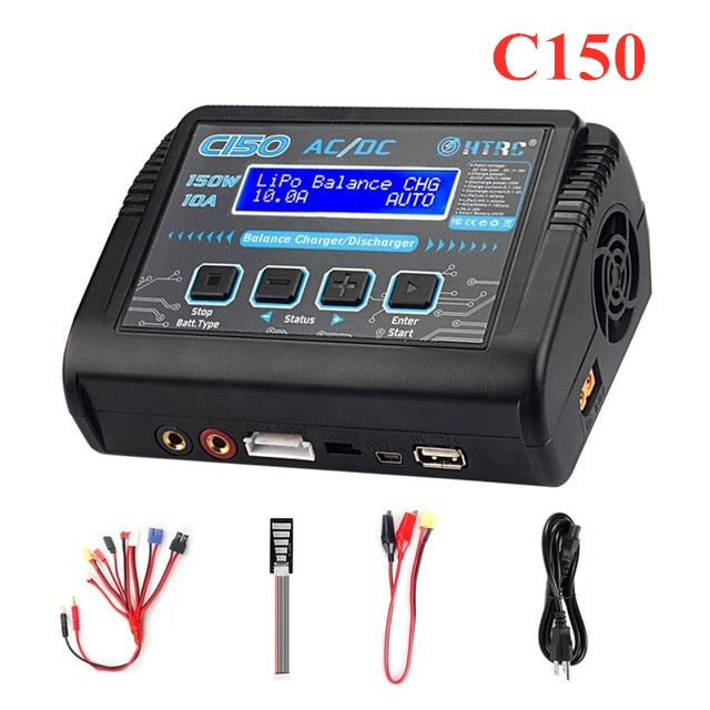 HTRC T240 Duo Lipo Charger - Battery Discharger Dual Channel AC 150W DC 240W Touch Screen RC Charger for Model Car Toy 6 HTRC T240 Duo Lipo Charger - Battery Discharger Dual Channel AC 150W DC 240W Touch Screen RC Charger for Model Car Toy — изображение 6