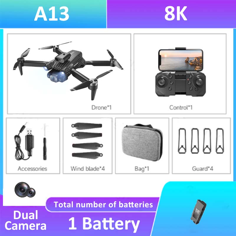 A13 Drone - 2023 New Professional Brushless Aerial Photography Obstacle Avoidance Quadcopter RC Foldable Helicopter Dron Gift 11 A13 Drone - 2023 New Professional Brushless Aerial Photography Obstacle Avoidance Quadcopter RC Foldable Helicopter Dron Gift - Image 11