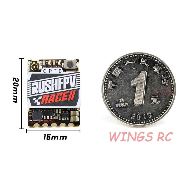 RUSH TANK RACE II VTX - 48CH PIT/25/50/200mW/MAX 5.8GHz Video Transmitter w/ Smart Audio 20x15mm 1.7g Stackable For FPV Racing Drone Micro Stacks 5 RUSH TANK RACE II VTX - 48CH PIT/25/50/200mW/MAX 5.8GHz Video Transmitter w/ Smart Audio 20x15mm 1.7g Stackable For FPV Racing Drone Micro Stacks - Image 5