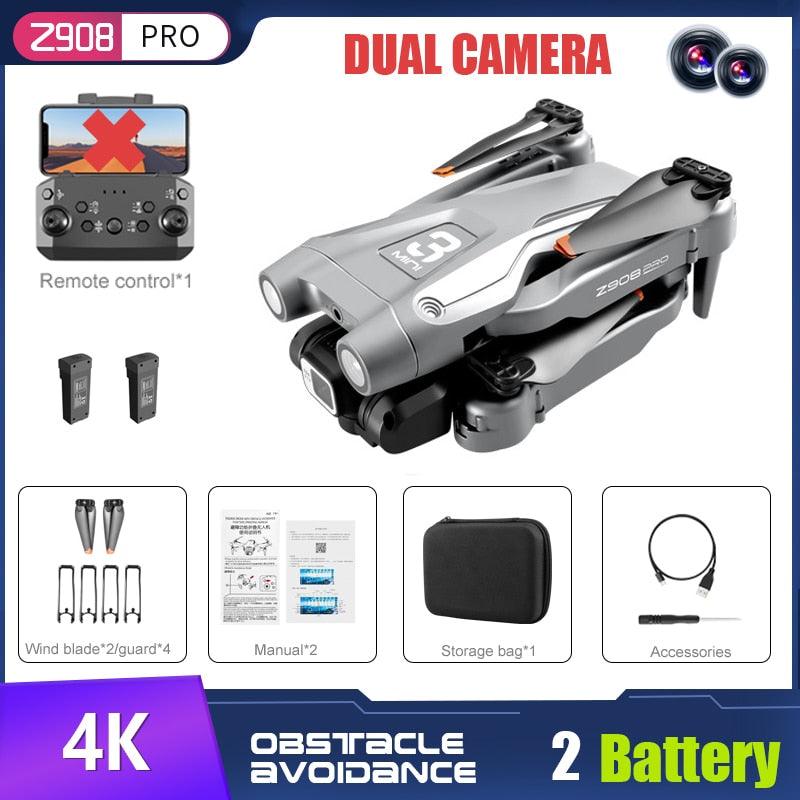 New Z908 Pro Drone - 2.4G WIFI Mini Drone 4k Professional Obstacle Avoidance Helicopter Remote Control Quadcopter RC Drone Toy 5 New Z908 Pro Drone - 2.4G WIFI Mini Drone 4k Professional Obstacle Avoidance Helicopter Remote Control Quadcopter RC Drone Toy - Image 5