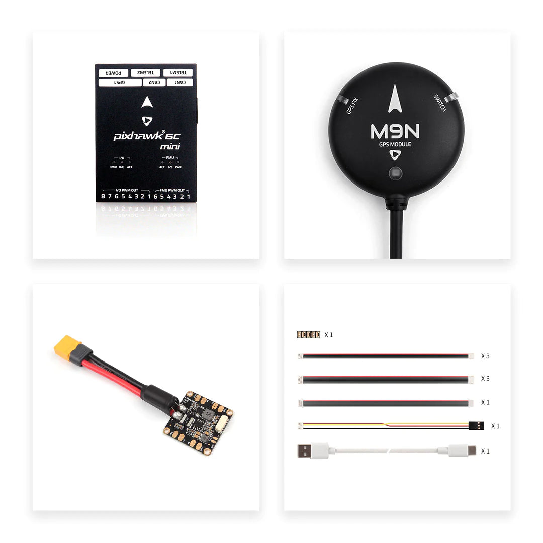 Holybro Pixhawk 6C Mini Flight Control - FC With M02 M06 Power Module and M8N M9N M10 GPS For Rc autonomous vehicle/Quadcopter/Airplane/Drone 10 Holybro Pixhawk 6C Mini Flight Control - FC With M02 M06 Power Module and M8N M9N M10 GPS For Rc autonomous vehicle/Quadcopter/Airplane/Drone — изображение 10