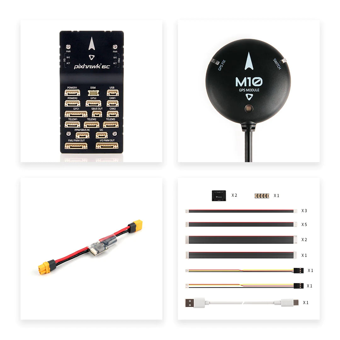 Holybro Pixhawk 6C Autopilot Flight Controller - (Aluminum / Plastic Case) PM02 PM07 P06 Power Module With M8N M9N M10 GPS for RC Multirotor Airplane Drone 21 Holybro Pixhawk 6C Autopilot Flight Controller - (Aluminum / Plastic Case) PM02 PM07 P06 Power Module With M8N M9N M10 GPS for RC Multirotor Airplane Drone — изображение 21