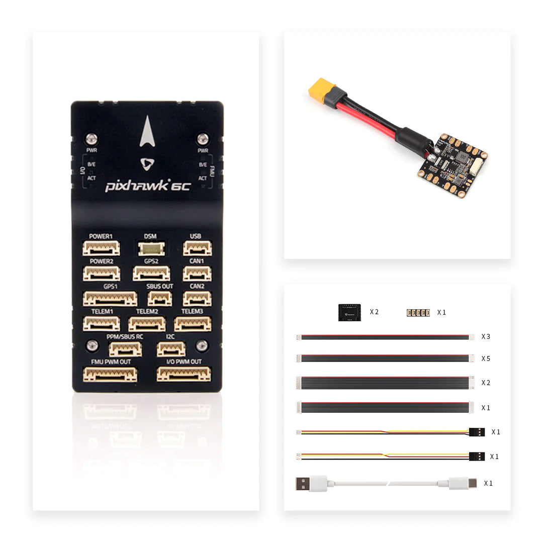 Holybro Pixhawk 6C Autopilot Flight Controller - (Aluminum / Plastic Case) PM02 PM07 P06 Power Module With M8N M9N M10 GPS for RC Multirotor Airplane Drone 24 Holybro Pixhawk 6C Autopilot Flight Controller - (Aluminum / Plastic Case) PM02 PM07 P06 Power Module With M8N M9N M10 GPS for RC Multirotor Airplane Drone — изображение 24