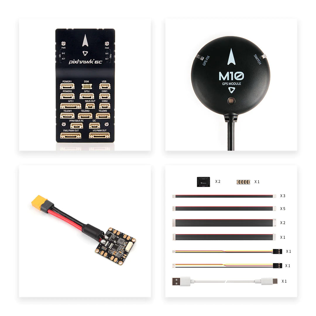 Holybro Pixhawk 6C Autopilot Flight Controller - (Aluminum / Plastic Case) PM02 PM07 P06 Power Module With M8N M9N M10 GPS for RC Multirotor Airplane Drone 26 Holybro Pixhawk 6C Autopilot Flight Controller - (Aluminum / Plastic Case) PM02 PM07 P06 Power Module With M8N M9N M10 GPS for RC Multirotor Airplane Drone — изображение 26