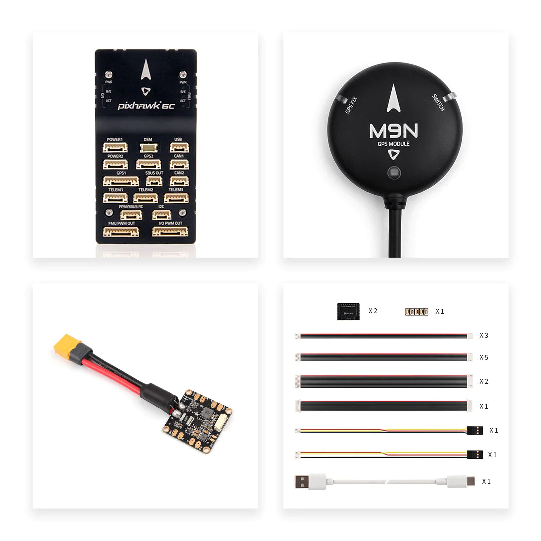 Holybro Pixhawk 6C Autopilot Flight Controller - (Aluminum / Plastic Case) PM02 PM07 P06 Power Module With M8N M9N M10 GPS for RC Multirotor Airplane Drone 25 Holybro Pixhawk 6C Autopilot Flight Controller - (Aluminum / Plastic Case) PM02 PM07 P06 Power Module With M8N M9N M10 GPS for RC Multirotor Airplane Drone — изображение 25