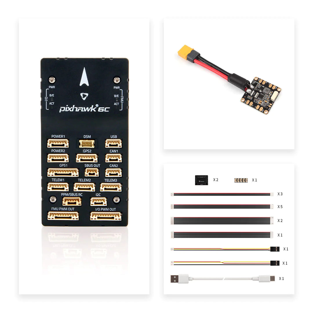 Holybro Pixhawk 6C Autopilot Flight Controller - (Aluminum / Plastic Case) PM02 PM07 P06 Power Module With M8N M9N M10 GPS for RC Multirotor Airplane Drone 32 Holybro Pixhawk 6C Autopilot Flight Controller - (Aluminum / Plastic Case) PM02 PM07 P06 Power Module With M8N M9N M10 GPS for RC Multirotor Airplane Drone — изображение 32