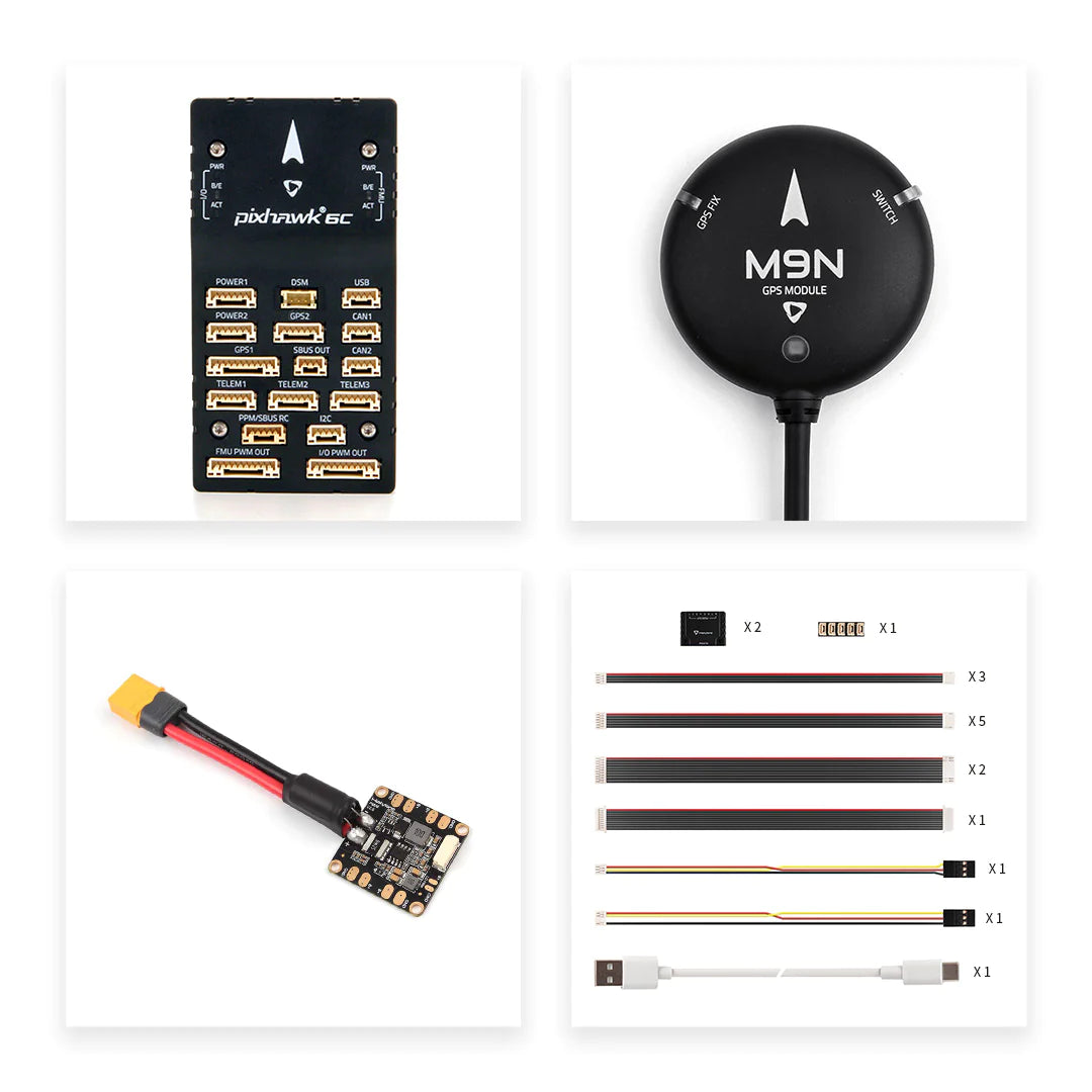 Holybro Pixhawk 6C Autopilot Flight Controller - (Aluminum / Plastic Case) PM02 PM07 P06 Power Module With M8N M9N M10 GPS for RC Multirotor Airplane Drone 33 Holybro Pixhawk 6C Autopilot Flight Controller - (Aluminum / Plastic Case) PM02 PM07 P06 Power Module With M8N M9N M10 GPS for RC Multirotor Airplane Drone — изображение 33