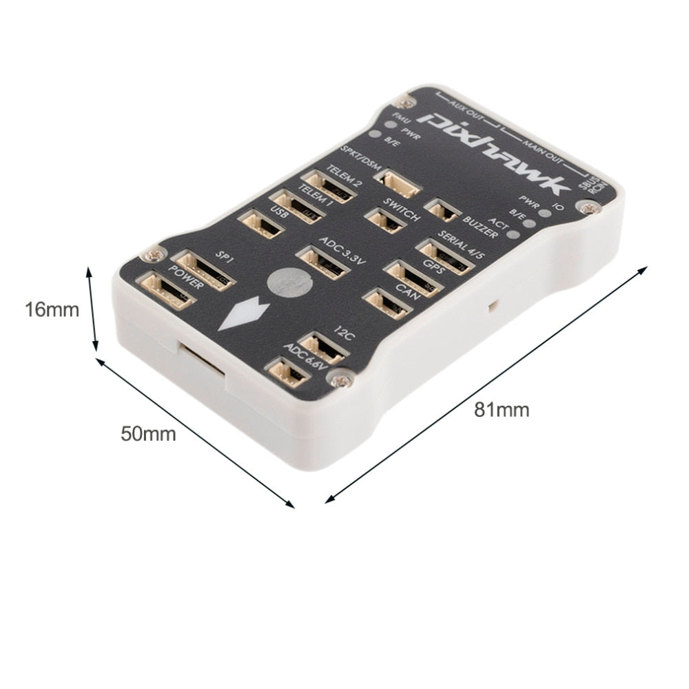 Pixhawk PX4 Autopilot PIX 2.4.8 32Bit Flight Control - with PX4FMU PX4IO Safety Switch Buzzer 4G SD for DIY RC Drone Multirotor 5 Pixhawk PX4 Autopilot PIX 2.4.8 32Bit Flight Control - with PX4FMU PX4IO Safety Switch Buzzer 4G SD for DIY RC Drone Multirotor — изображение 5