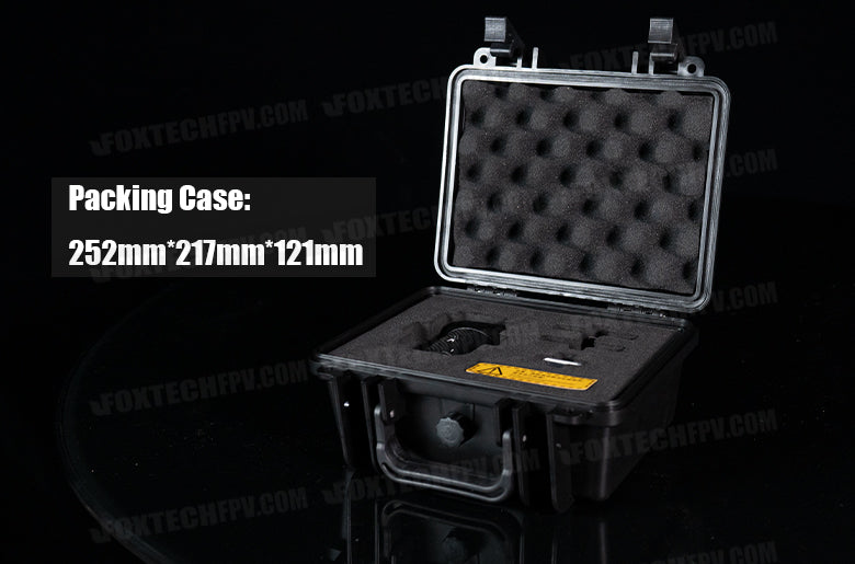 RDD-5 25KG Payload Release and Drop Device 19 RDD-5 25KG Payload Release and Drop, Compact and easy-to-set-up original packaging case measures 25.2cm x 21.7cm x 12.1cm.