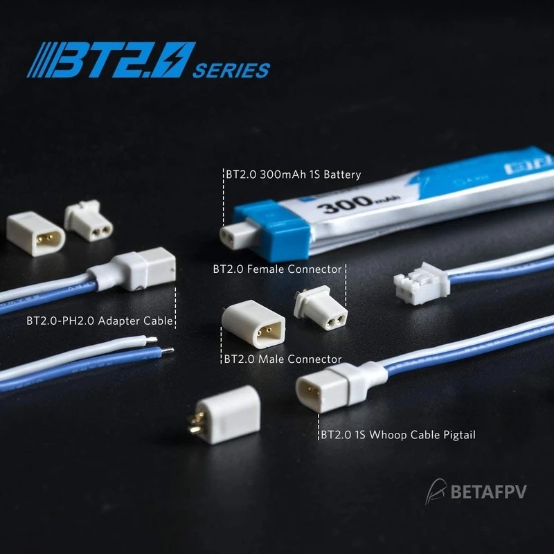 8PCS BETAFPV Drone Batterie BT 2,0 300 mAh/450 mAh 1S Für BETAFPV Ceuts FPV Kit Racing Drone 4,35 V 30C FPV Lipo BT 2,0 Stecker FPV Batterie 28 8PCS BETAFPV Drone Battery, IBt2M_ SERIES BT2.0 300mAh 1S Battery