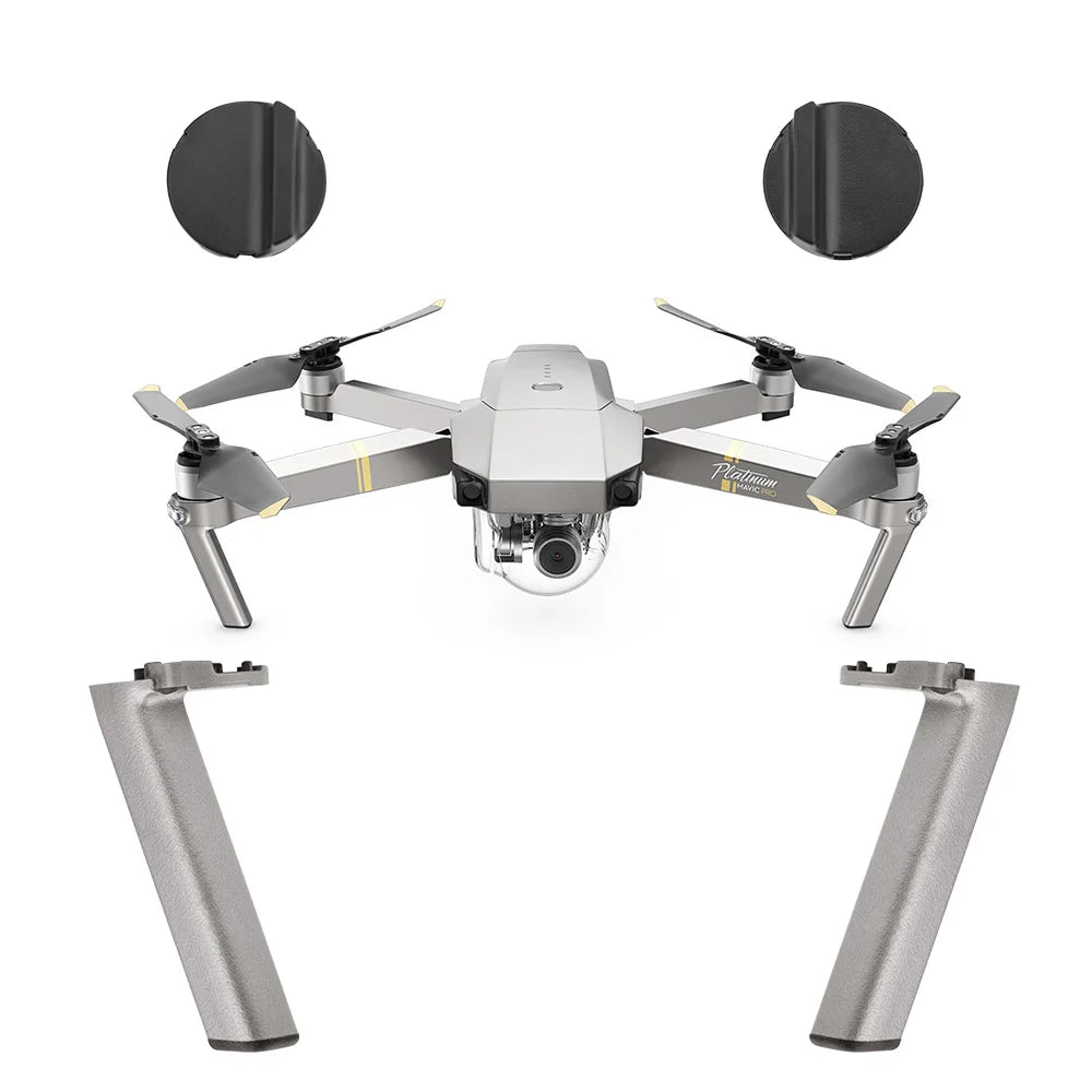 Левое и правое сменное шасси для DJI Mavic Pro Platinum Drone, задняя нога, передние и задние ножки, аксессуар, ремонт основания двигателя 61 the front legs come with tool and screws