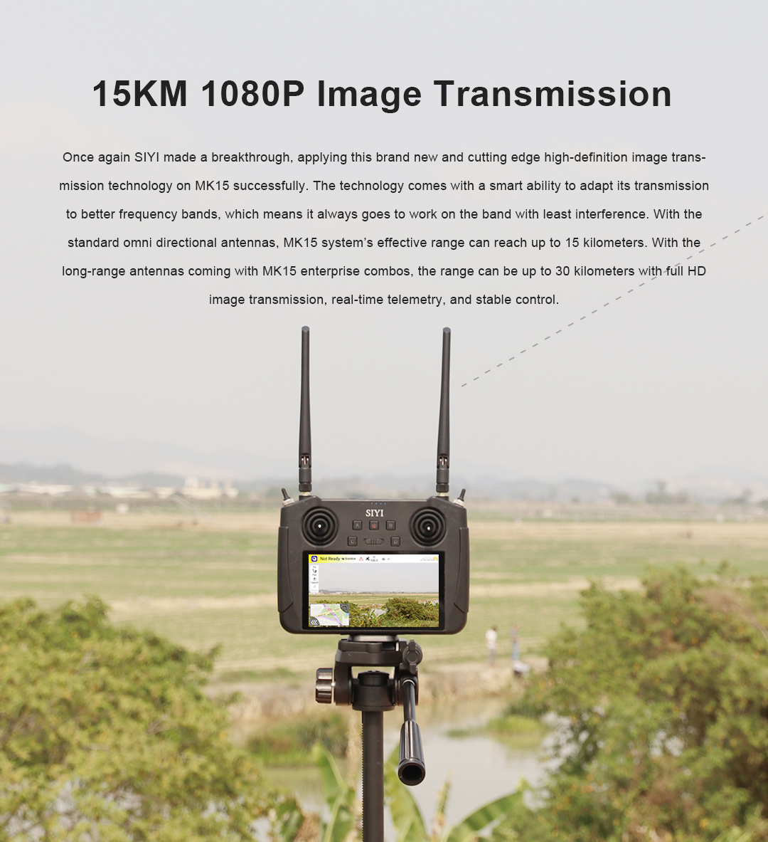 SIYI's new 15KM 1080P image transmission technology is a breakthrough 